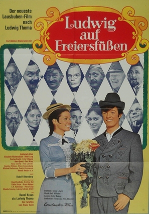 Ludwig auf Freiersf&uuml;&szlig;en - German Movie Poster (thumbnail)