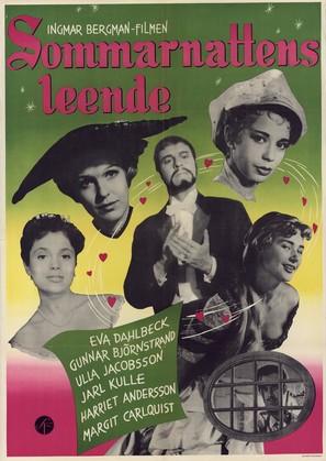Sommarnattens leende - Swedish Movie Poster (thumbnail)