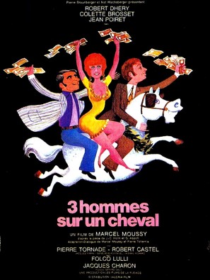 Trois hommes sur un cheval - French Movie Poster (thumbnail)
