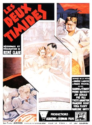 Les deux timides - French Movie Poster (thumbnail)
