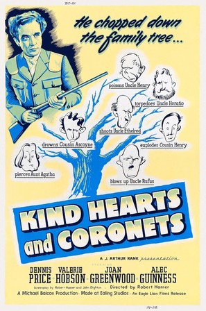 Kind Hearts and Coronets - British Movie Poster (thumbnail)
