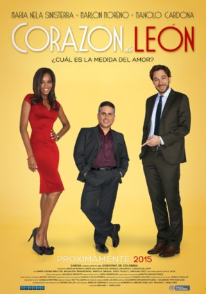 Coraz&oacute;n de Le&oacute;n - Colombian Movie Poster (thumbnail)