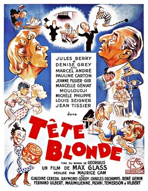 T&ecirc;te blonde - French Movie Poster (thumbnail)
