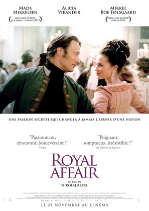 En kongelig aff&aelig;re - French Movie Poster (thumbnail)
