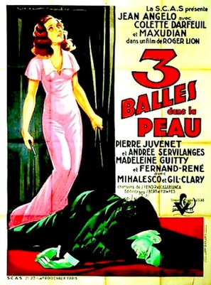 Trois balles dans la peau - French Movie Poster (thumbnail)