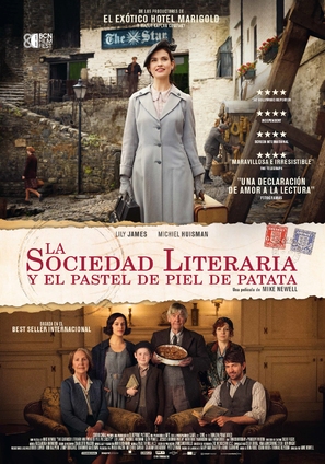 The Guernsey Literary and Potato Peel Pie Society - Spanish Movie Poster (thumbnail)