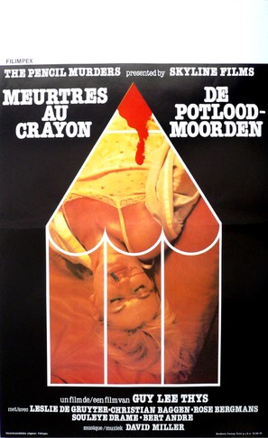 De potloodmoorden - Belgian Movie Poster (thumbnail)