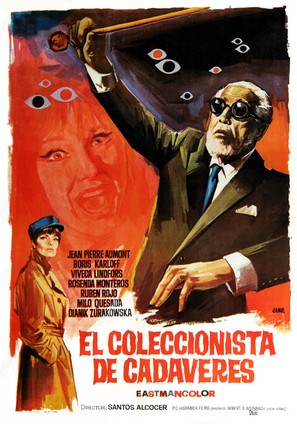 El coleccionista de cad&aacute;veres - Spanish Movie Poster (thumbnail)