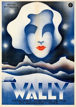 La Wally - Swedish Movie Poster (thumbnail)