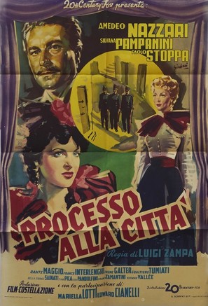 Processo alla citt&agrave; - Italian Movie Poster (thumbnail)