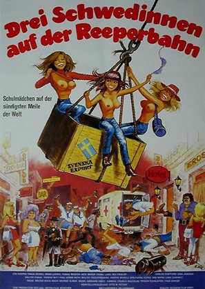 Drei Schwedinnen auf der Reeperbahn - German Movie Poster (thumbnail)