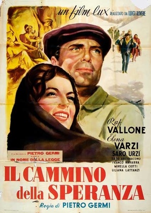 Cammino della speranza, Il - Italian Movie Poster (thumbnail)