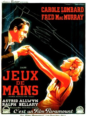 Hands Across the Table - French Movie Poster (thumbnail)