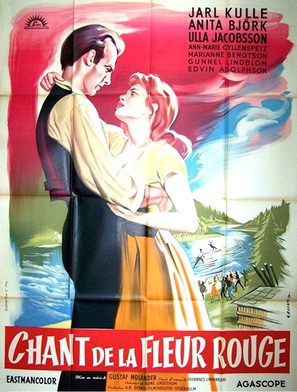 S&aring;ngen om den eldr&ouml;da blomman - French Movie Poster (thumbnail)