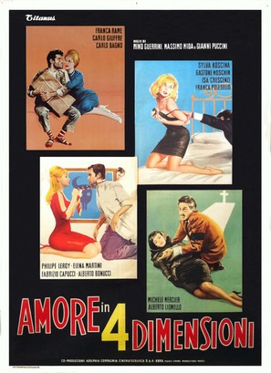 Amore in quattro dimensioni - Italian Movie Poster (thumbnail)