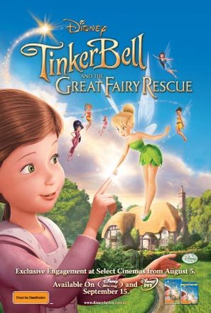 Tinker Bell and the Great Fairy Rescue - Australian Video release movie poster (thumbnail)