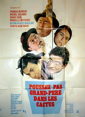 Poussez pas grand-p&egrave;re dans les cactus - French Movie Poster (thumbnail)