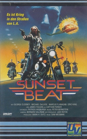 &quot;Sunset Beat&quot; - German VHS movie cover (thumbnail)