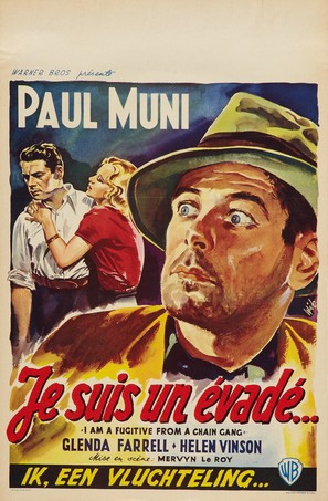 I Am a Fugitive from a Chain Gang - Belgian Re-release movie poster (thumbnail)