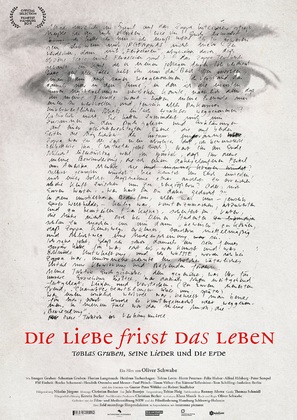 Die Liebe frisst das Leben, Tobias Gruben, seine Lieder und die Erde - German Movie Poster (thumbnail)