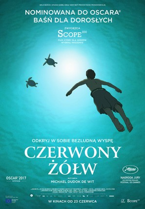 La tortue rouge - Polish Movie Poster (thumbnail)