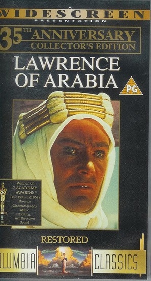 Lawrence of Arabia - British VHS movie cover (thumbnail)