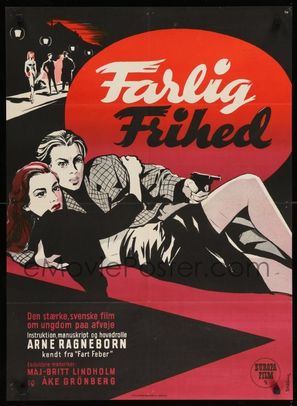 Farlig frihet - Danish Movie Poster (thumbnail)