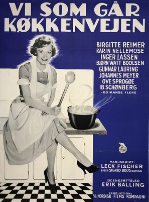 Vi som g&aring;r kj&oslash;kkenveien - Danish Movie Poster (thumbnail)