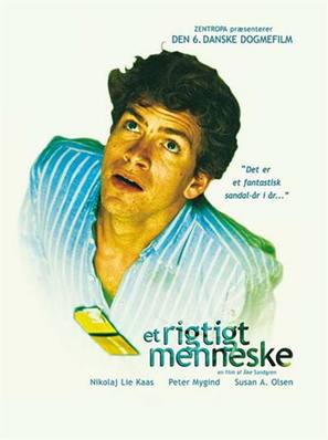 Et rigtigt menneske - Danish Movie Poster (thumbnail)