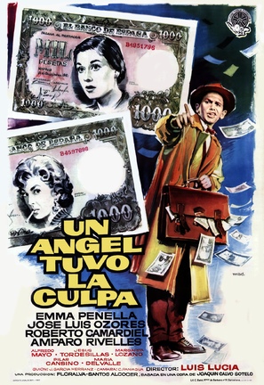 un &Aacute;ngel tuvo la culpa - Spanish Movie Poster (thumbnail)