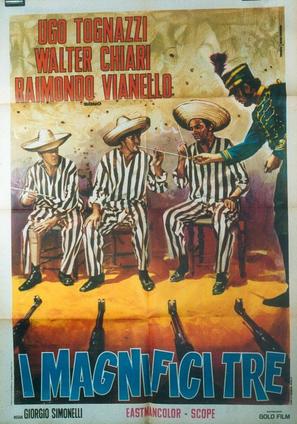 I magnifici tre - Italian Movie Poster (thumbnail)