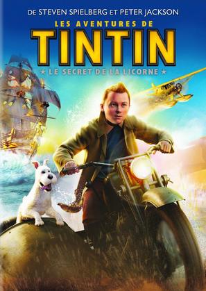 The Adventures of Tintin: The Secret of the Unicorn - French DVD movie cover (thumbnail)