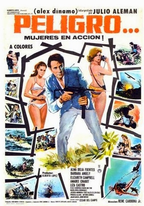 Peligro...! Mujeres en acci&oacute;n - Spanish Movie Poster (thumbnail)
