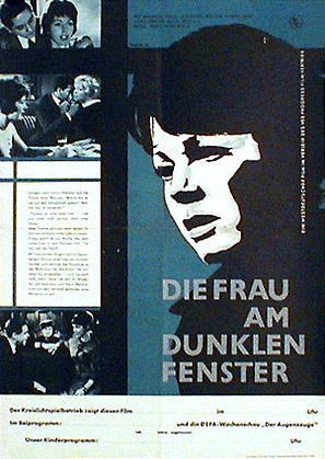 Die Frau am dunklen Fenster - German Movie Poster (thumbnail)