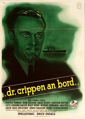 Dr. Crippen an Bord - German Movie Poster (thumbnail)