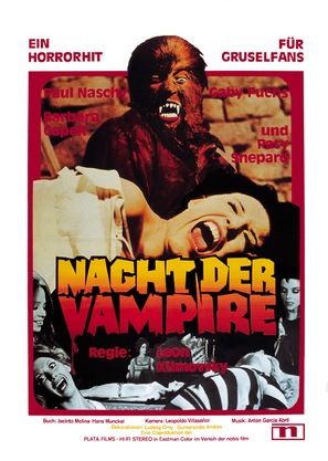 La noche de Walpurgis - German Movie Poster (thumbnail)