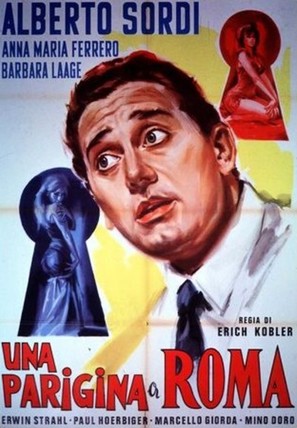 Una parigina a Roma - Italian Movie Poster (thumbnail)