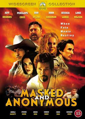 Masked And Anonymous - Danish DVD movie cover (thumbnail)