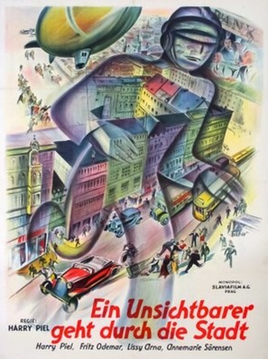 Ein Unsichtbarer geht durch die Stadt - German Movie Poster (thumbnail)