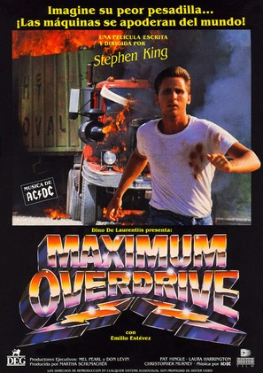 Maximum Overdrive - Spanish Movie Poster (thumbnail)