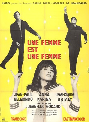 Une femme est une femme - French Movie Poster (thumbnail)