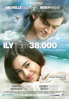 I Love You from 38000 Feet - Indonesian Movie Poster (thumbnail)