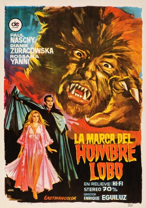 La marca del Hombre-lobo - Spanish Movie Poster (thumbnail)