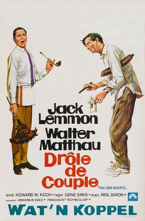 The Odd Couple - Belgian Movie Poster (thumbnail)