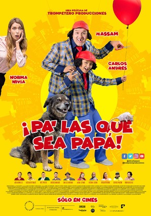 Pa&#039; las que sea pap&aacute; - Colombian Movie Poster (thumbnail)