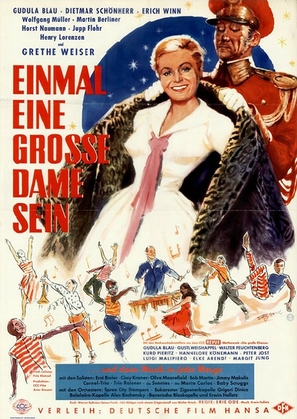 Einmal eine grosse Dame sein - German Movie Poster (thumbnail)