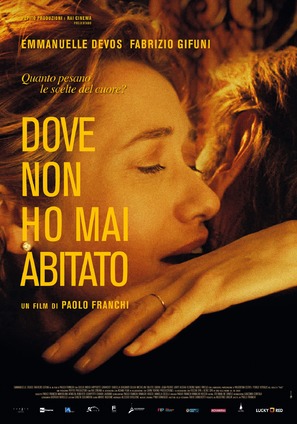Dove non ho mai abitato - Italian Movie Poster (thumbnail)