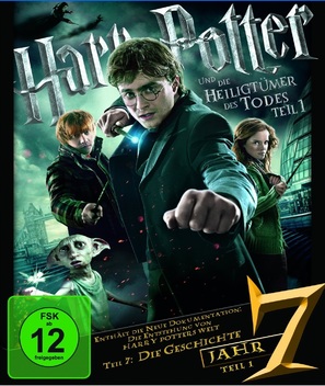 Harry Potter and the Deathly Hallows: Part I - German Blu-Ray movie cover (thumbnail)
