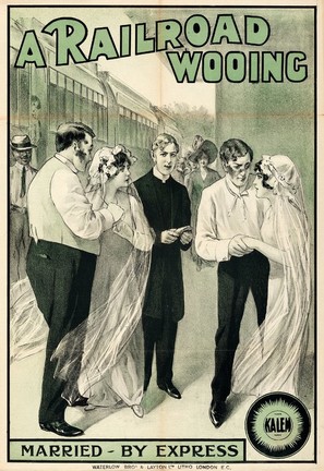 A Railroad Wooing - British Movie Poster (thumbnail)