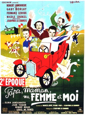 Papa, maman, ma femme et moi... - French Movie Poster (thumbnail)